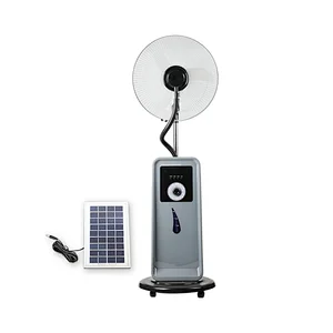 Battery operated misting fan with water tank outdoor misting air cooler